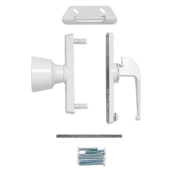 Universal Knob Latch, White