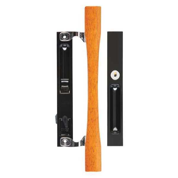Keyed Flush Mount Patio Latch, Black