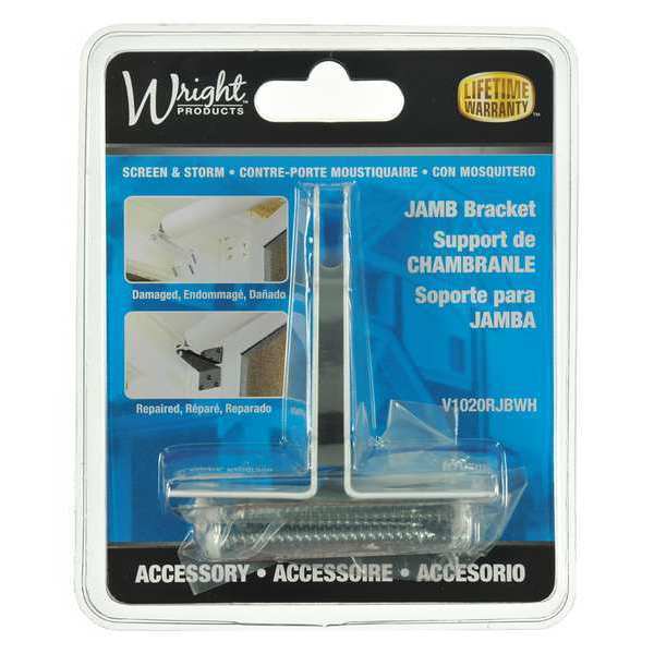 Repair Jamb Bracket, White