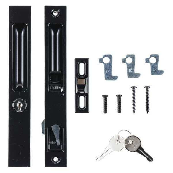 Patio Keyed Flush Mount, Black