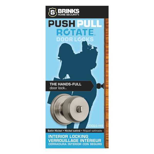 Ganyon Privacy PPR Knob, Satin Nickel
