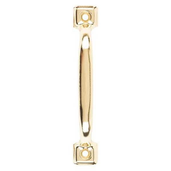 Screen Door Pull, 4-3/4 in., Brass Plate
