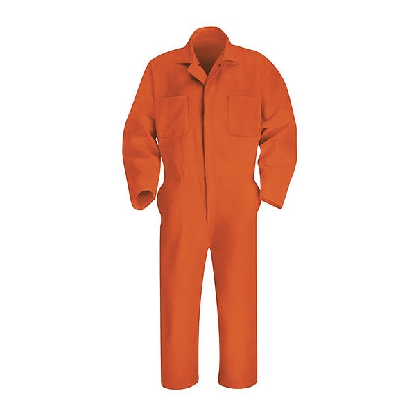 Mns Ls Orange Action Back Coverall
