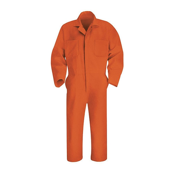 L, Orange, Two-Way Brass Zipper