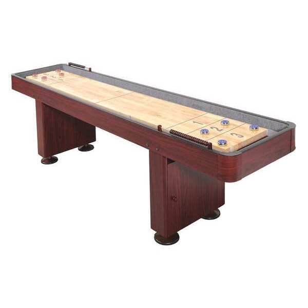 Challenger 12-Ft Shuffleboard Table w/ Storage - Drk Cherry