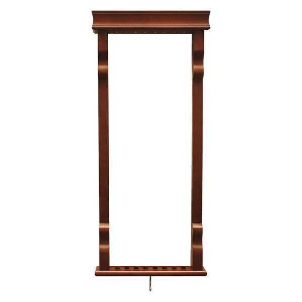 Wall Billiard Pool Cue Rack, Walnut