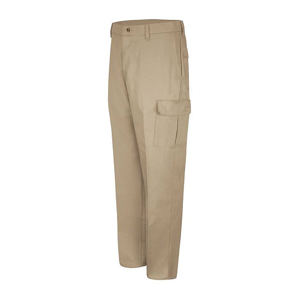 Mns Khaki Cargo Pant W/Snaps Mtr Fl