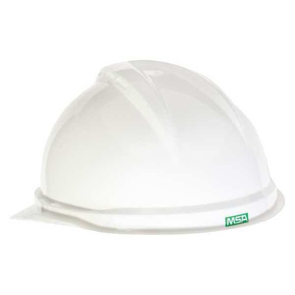 Front Brim Hard Hat, Type 1, Class E, Ratchet (4-Point), White