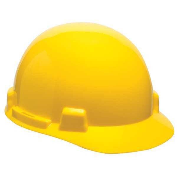 Front Brim Hard Hat, Type 1, Class E, Ratchet (6-Point), Yellow