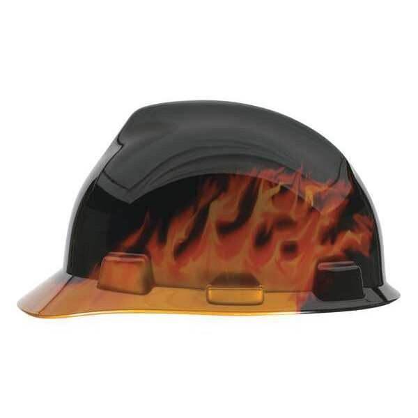 Front Brim Hard Hat, Type 1, Class E, Ratchet (4-Point), Black