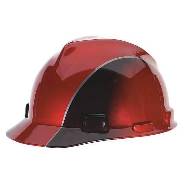 Front Brim Hard Hat, Type 1, Class E, Ratchet (6-Point), Red