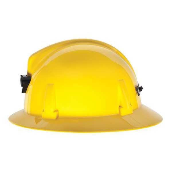 Full Brim Hard Hat, Type 1, Class E, Ratchet (4-Point), Yellow