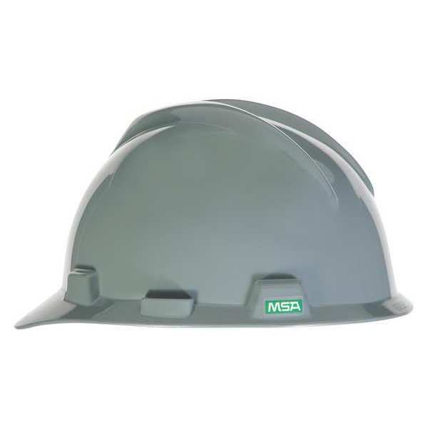 Front Brim Hard Hat, Pinlock (4-Point), Gray