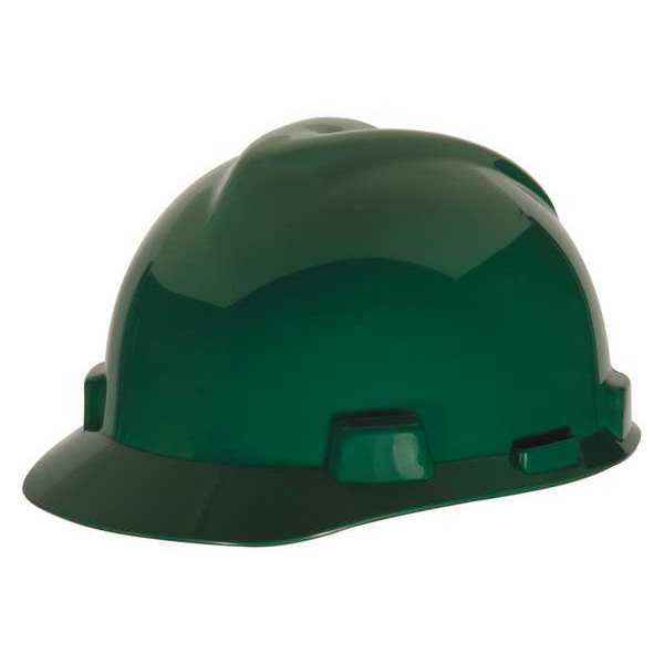 Front Brim Hard Hat, Ratchet (4-Point), Green