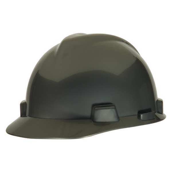 Front Brim Hard Hat, Ratchet (4-Point), Gray