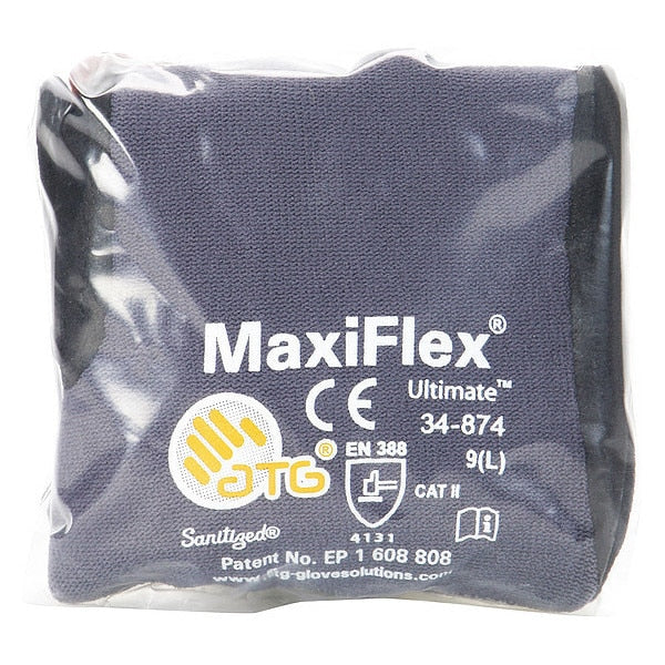VF, Coated Glove, L, Blk/Gry, 395M66, PR