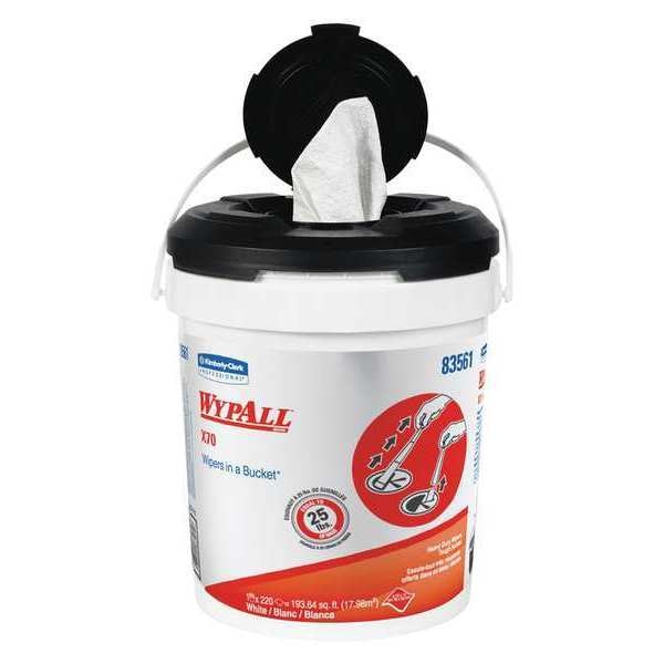 Wipers In a Bucket, PK220, Tan, Refill, 2 PK
