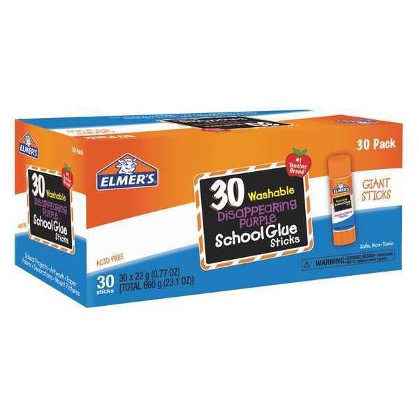 Glue Stick, Disappear Purple, 0.77oz, PK30