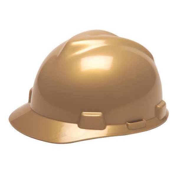 Front Brim Hard Hat, Ratchet (4-Point), Gold