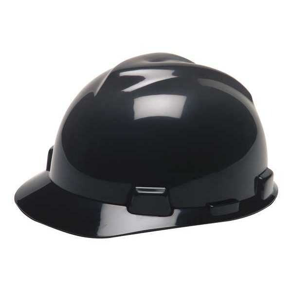Front Brim Hard Hat, Ratchet (4-Point), Black