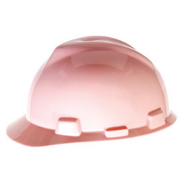 Front Brim Hard Hat, Type 1, Class E, Ratchet (4-Point), Pink