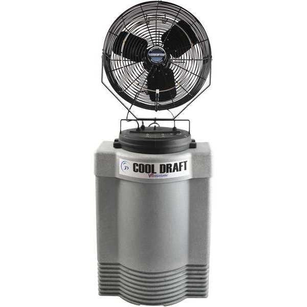 Misting Fan, Mister 18 in. Non-Oscillating, 120 V, 3,500 CFM
