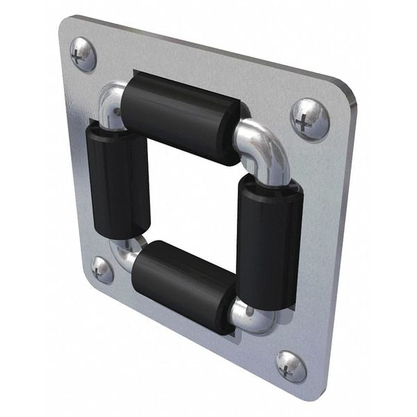 SS 4-Way Roller Bracket, Spring Driven