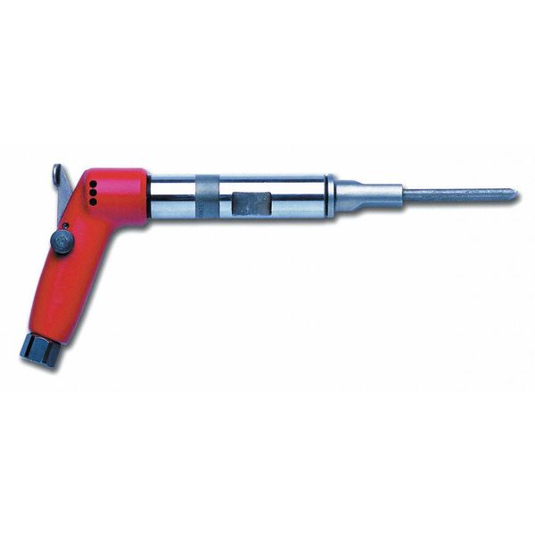 3/8 Inch Air Chipping Hammer, Flatnose Shank, Stroke 1.77 in, Bore Diameter 0.51 in - 4000 BPM