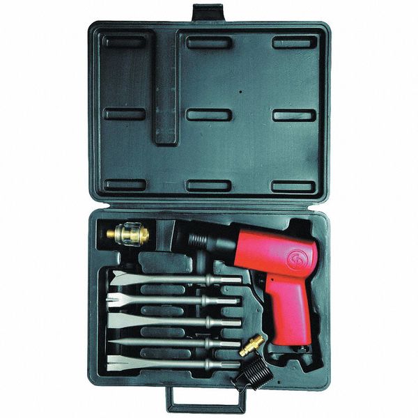 Kit - 0.401 Inch Air Hammer, Round Shank, Stroke 2.64 in, Bore Diameter 0.75 in - 3000 BPM