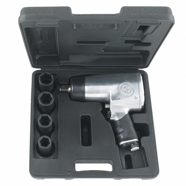 Kit - 3/4 Inch Air Impact Wrench, Max Torque Reverse Output 1000 ft. lbf, 4200 RPM, Pin Clutch