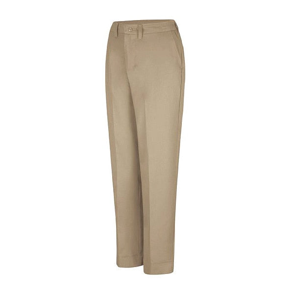 Womens Khaki Side Elastic Workpant
