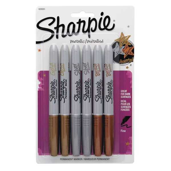 Sharpie Marker, Assorted, PK6