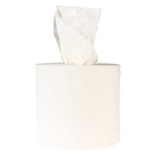 Center Pull Paper Towels, 2, Continuous Roll, 660 ft, White