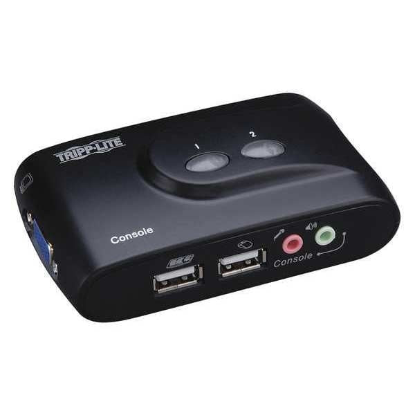 KVM, 2-Port, USB, Audio, Compact