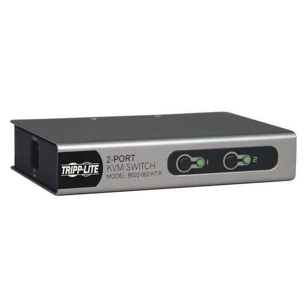KVM, 2-Port, Desktop, PS2, 1U