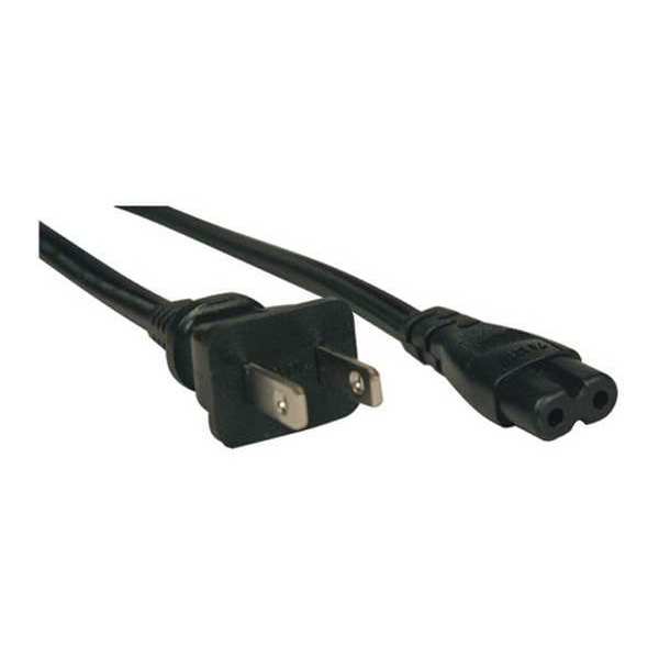 Power Cord, 1-15P to C7, 10A, 18AWG, 6ft