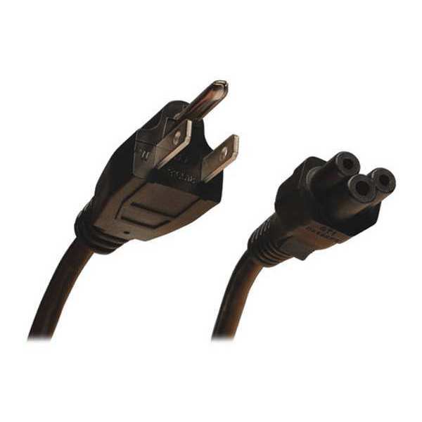 Power Cord, 5-15P to C5, 10A, 18AWG, 3ft