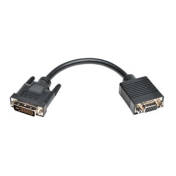 DVI to VGA Adapter, DVI-I, HD15 M/F, 8