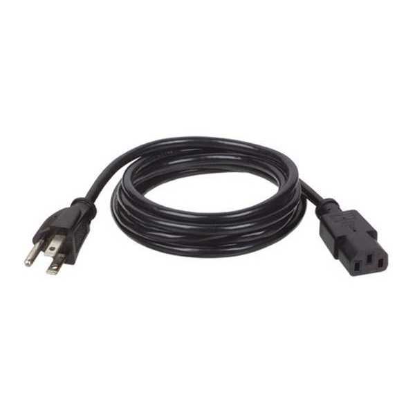 Power Cord, 5-15P to C13, 10A, 18AWG, 10ft
