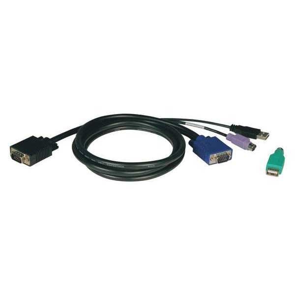 USB/PS2 Cable, KVM, B040/B042 Series, 15ft