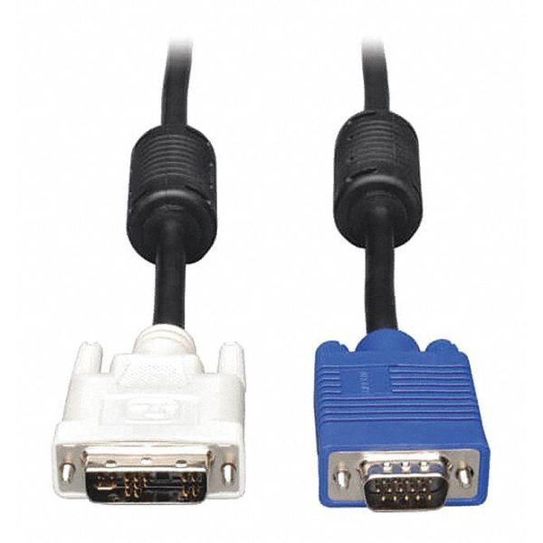 DVI to VGA Cable, RGB, DVI-A, HD15 M/M, 6ft