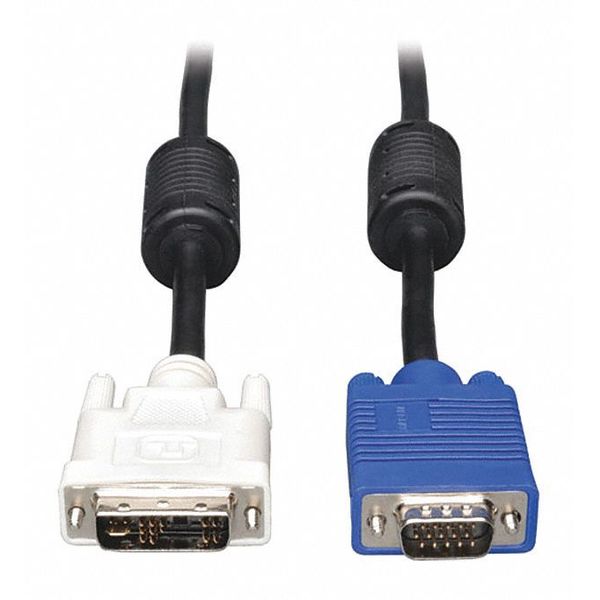 DVI to VGA Cable, RGB, DVI-A, HD15 M/M, 3ft