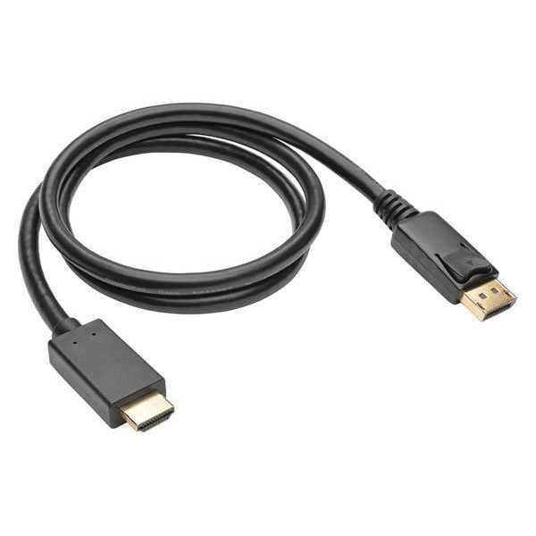 DisplayPort Cable, 1.2, HD, Adapter, M/M, 3ft