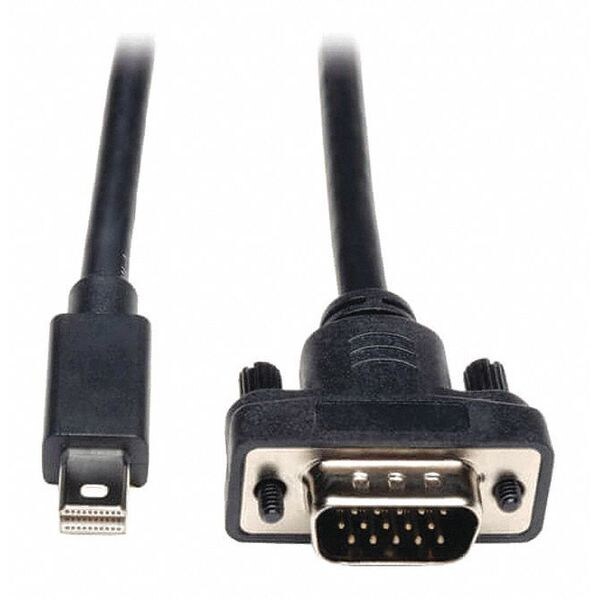 Mini DPort Cable, 1.2Adapter, VGA, M/M, 10ft