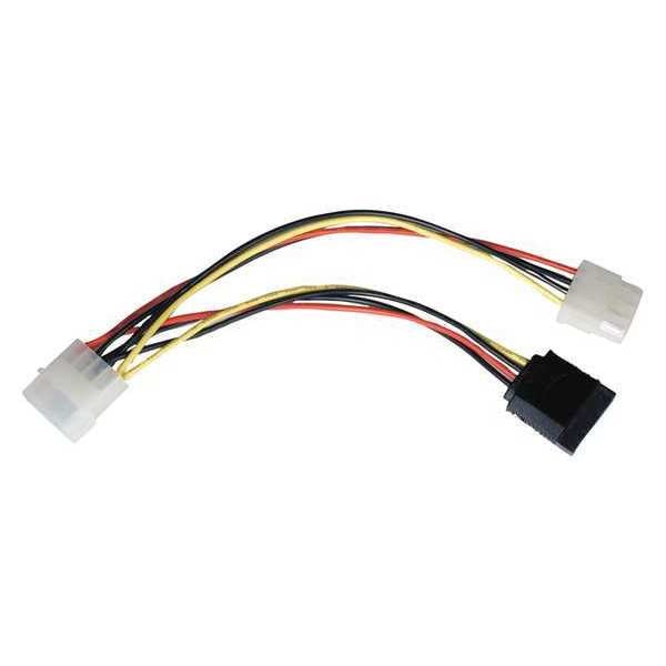 Serial ATA Cable, 4 Pin M/F, 15 Pin, 6