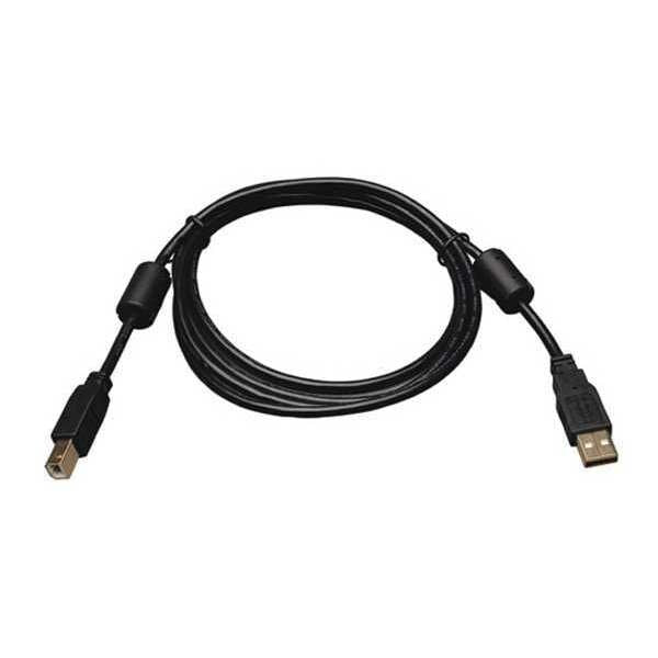 USB 2.0 Cable, Hi-Speed A/B, Choke, M/M, 3ft