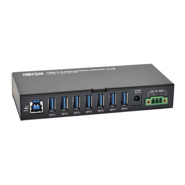 USB Hub, 7-Port, Industrial, 15KV ESD, Metal