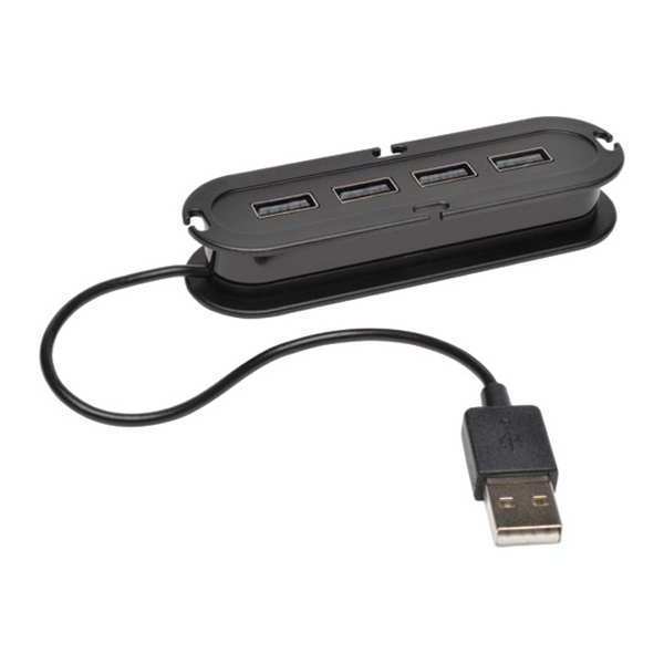 USB 2.0 Hub, Hi-Speed, 4-Port, Ultra-Mini