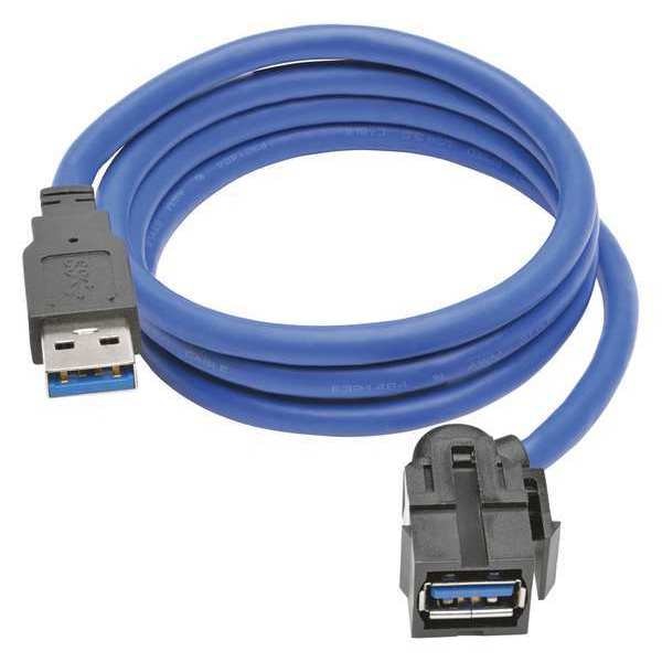 USB Cable, SuperSpeed, Keystone, M/F, 3ft