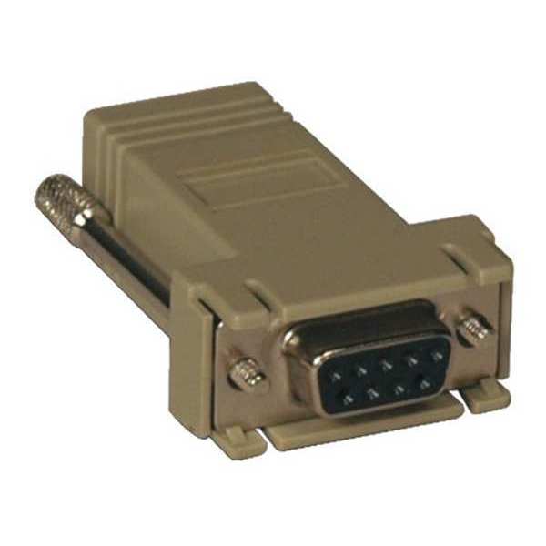 Serial Adapter, Modular, Straight, DB9, RJ45